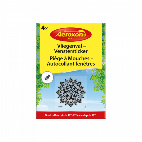 Aeroxon Vliegenval venstersticker - 4 stuks - 76451 AE