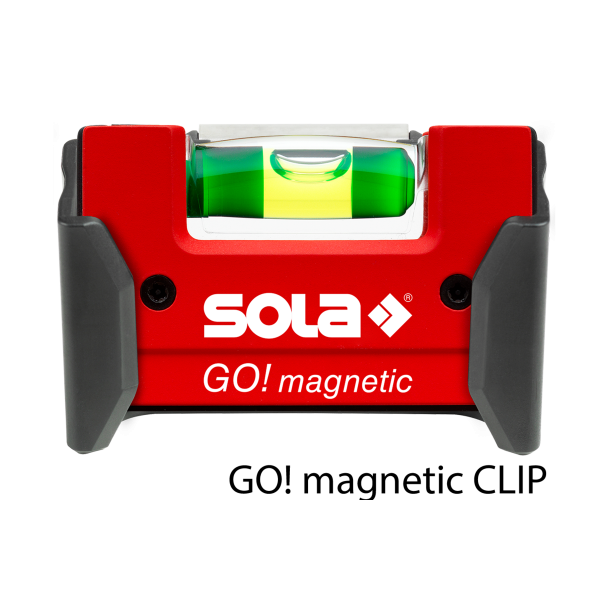 Sola GO! magnetic CLIP mini waterpas - magnetisch - 75x21x42 mm - 01621201