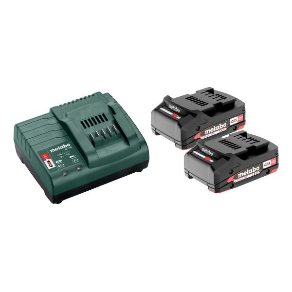 Metabo Basisset 2x 18V, 2.0 Ah accu + SC 30 lader - 685161000