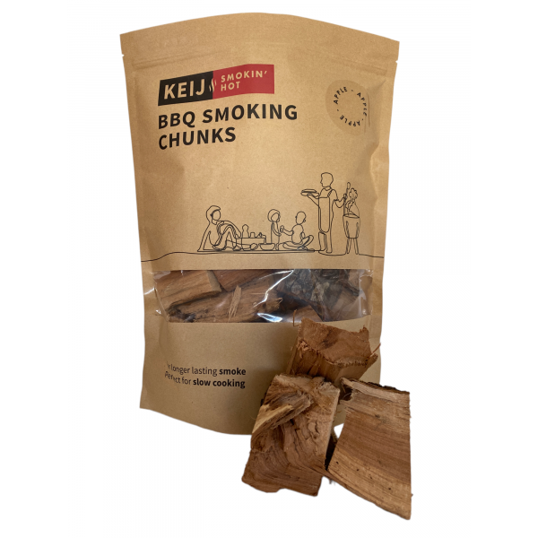  Keij BBQ Rookhout Chunks - appel - 1500 gram