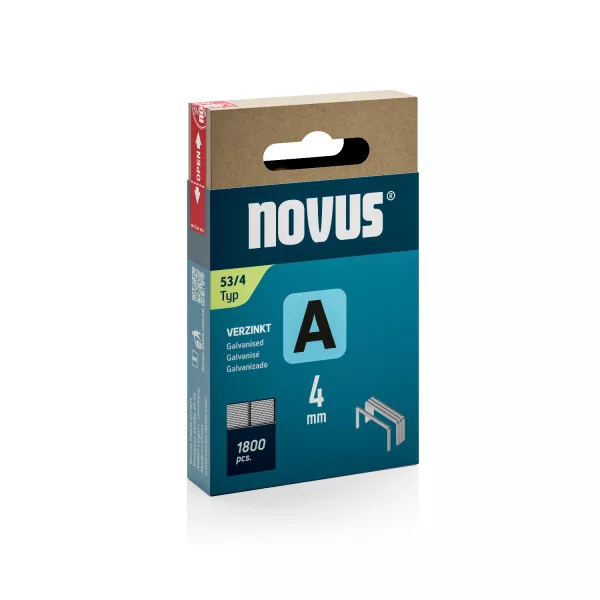 Novus Fijne draadnieten - A type 53 - 4 mm - 1800 stuks - 042-0772