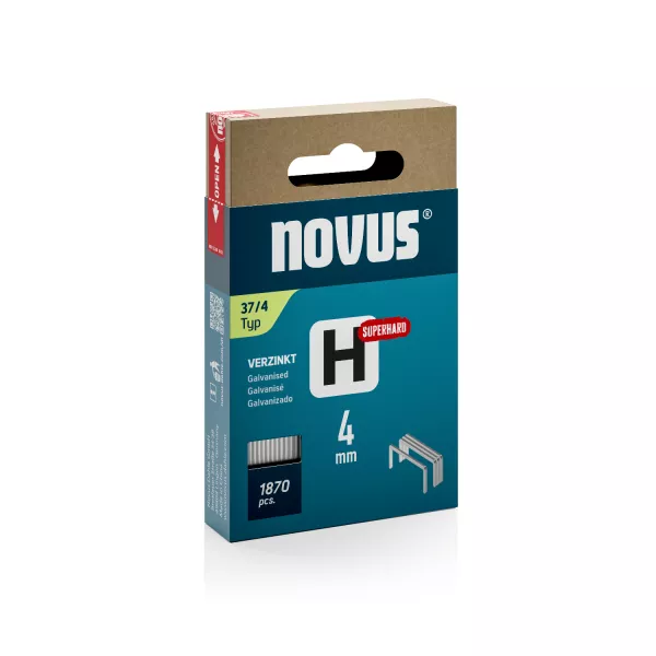 Novus Fijne draadnieten - H type 37 - 4 mm - 1870 stuks - 042-0783