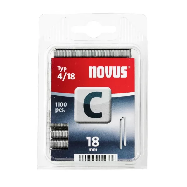 Novus Smalrug nieten C 4/18 mm - 1100 stuks - 042-0391