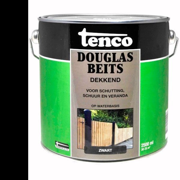 Tenco Douglas beits dekkend - zwart - 2,5 liter - 11070304