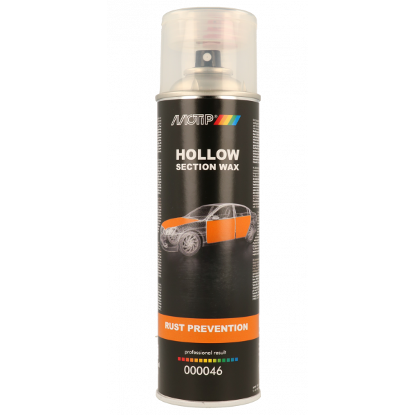 Motip Holle ruimte wax / anti roest spray - transparant wit - 500 ml - 000046