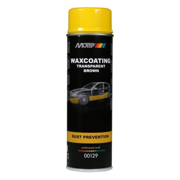 Motip Anti roest waxcoating spray - transparant bruin - 500 ml - 00129