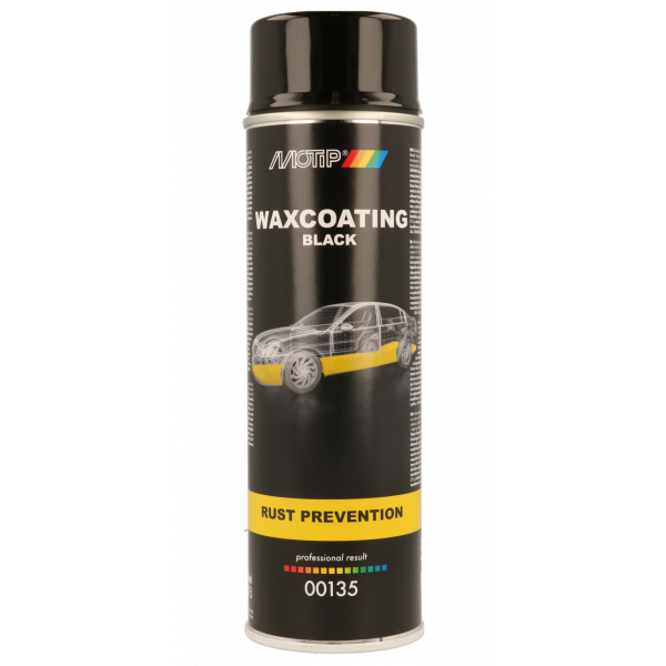 Motip Anti roest waxcoating spray - zwart - 500 ml - 00135