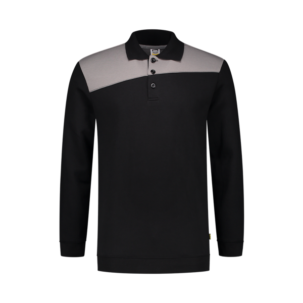 Tricorp 302004 Polosweater Bicolor Naden - Black-Grey