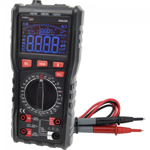 Futech MM6500 Easy multimeter - CAT III 1000V