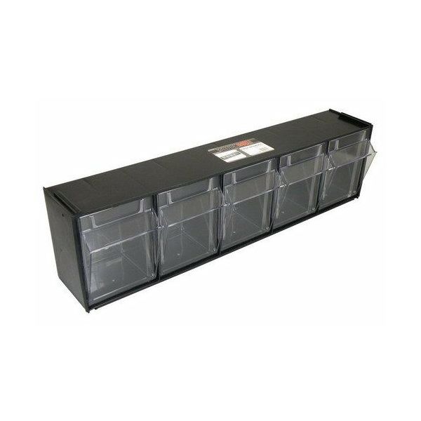 Stockbox wandsysteem met 5 kantelbare bakjes - 61562