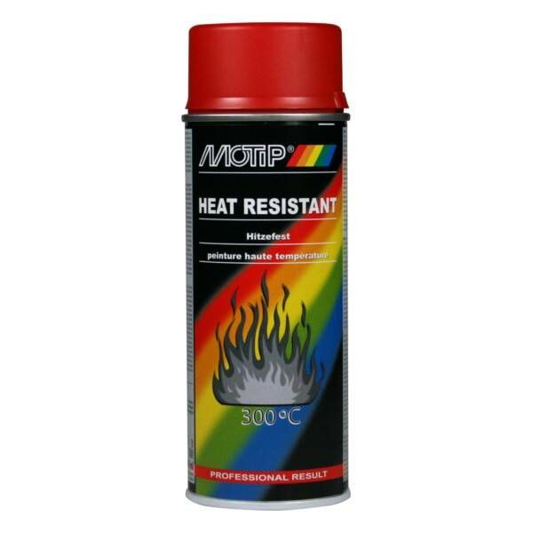 Motip Hittebestendige lak 300°C - rood - 400 ml - 04040