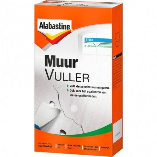 Alabastine Muurvuller - wit - 1000 gram