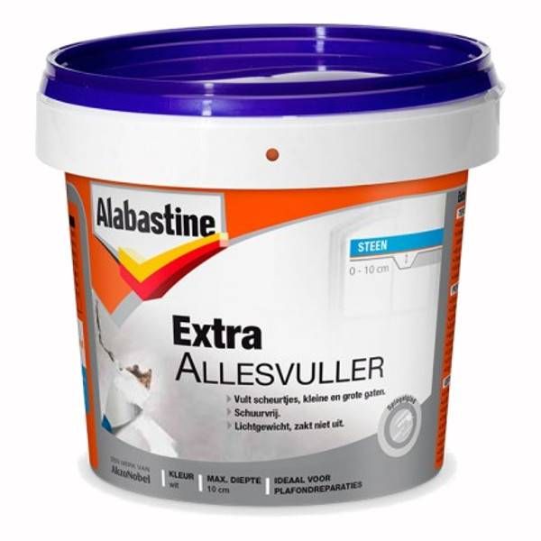 Alabastine Extra allesvuller steen - wit - 600 ml