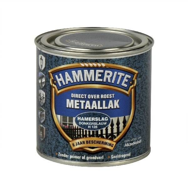 Hammerite Metaallak hamerslag H128 donker blauw 250ML