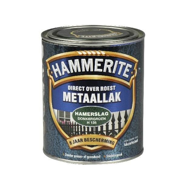 Hammerite Metaallak hamerslag H138 donker groen 750ML