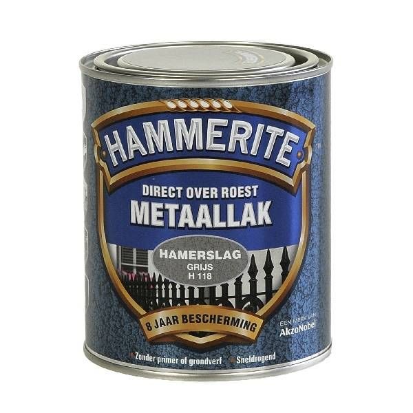 Hammerite Metaallak hamerslag H118 grijs 750ML