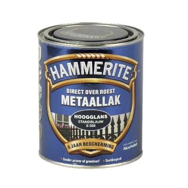 Hammerite Metaallak hoogglans S028 stand blauw 750ML