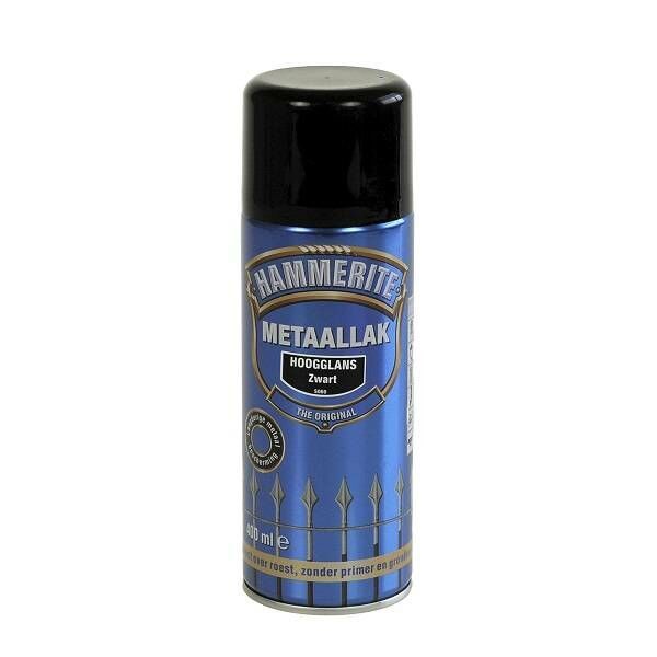 Hammerite Metaallak hoogglans S060 zwart 400ML