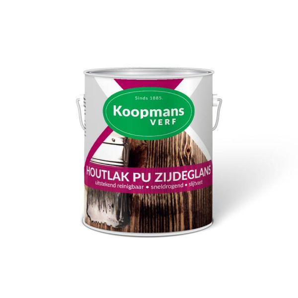 Koopmans Houtlak PU Eiglans 216 Ebbenzwart 250ML/ 750ML