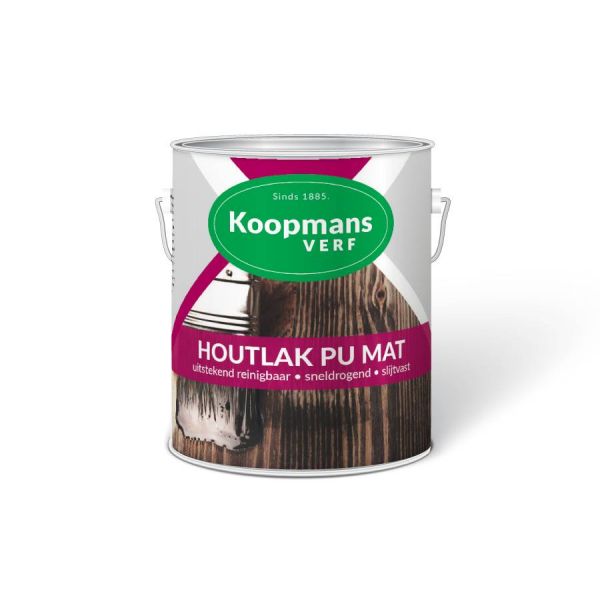 Koopmans Houtlak PU mat blank 250ML/ 750ML