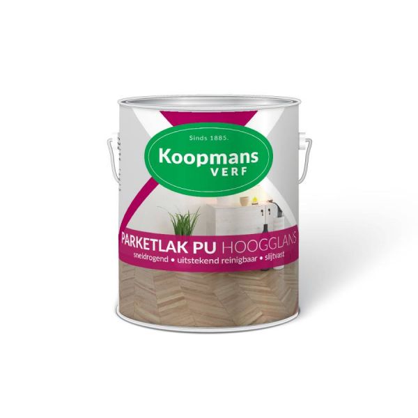 Koopmans Parketlak PU Hoogglans blank 250ML/ 750ML