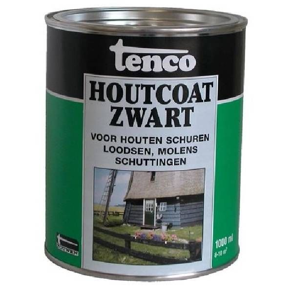 Tenco Houtcoat zwart - 1 Liter