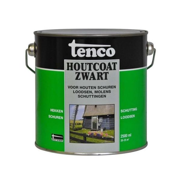 Tenco Houtcoat zwart - 2,5 Liter