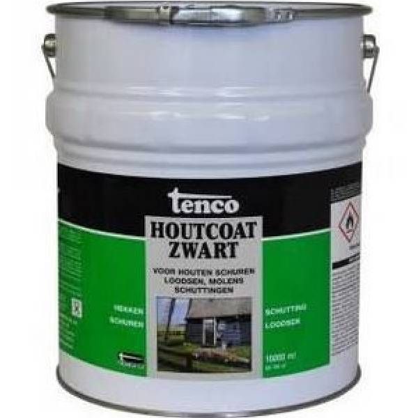 Tenco Houtcoat zwart - 10 Liter