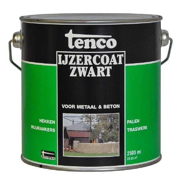 Tenco Ijzercoat zwart - 2,5 Liter (teervrij)