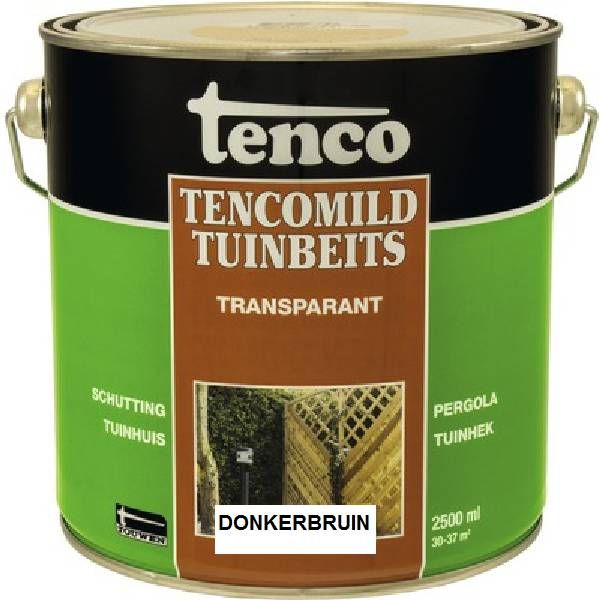 Tenco Tencomild tuinbeits - donkerbruin transparant - 2,5 Liter