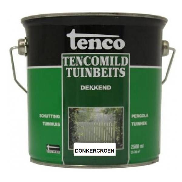 Tenco Tencomild tuinbeits - donkergroen dekkend - 2,5 Liter