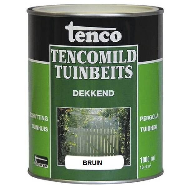 Tenco Tencomild tuinbeits - bruin dekkend - 1 Liter