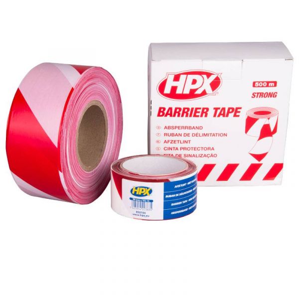 HPX Barrier tape - Afzetlint rood wit - B50100 / B70100