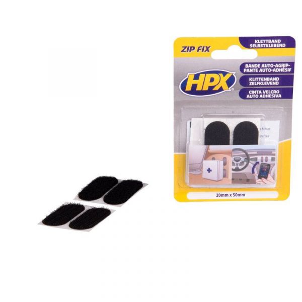 HPX Zip Fix Klittenband pads 20x50 mm ZF1000