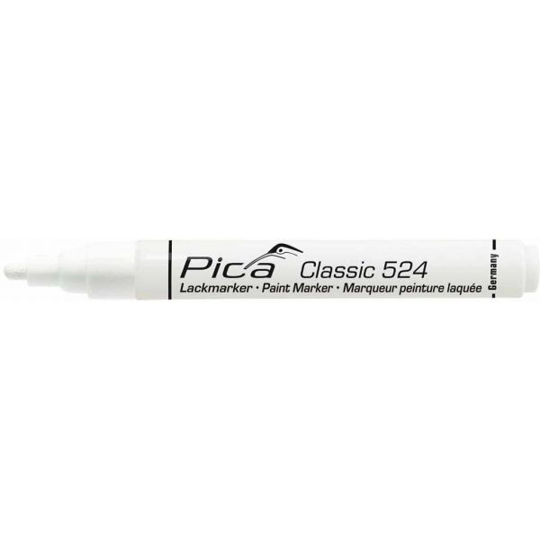 Pica Lakmarker 524/52 2-4 mm ronde tip wit