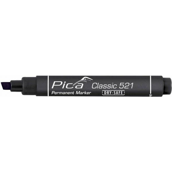 Pica Permanent marker 521/46 2-6 mm beitel zwart