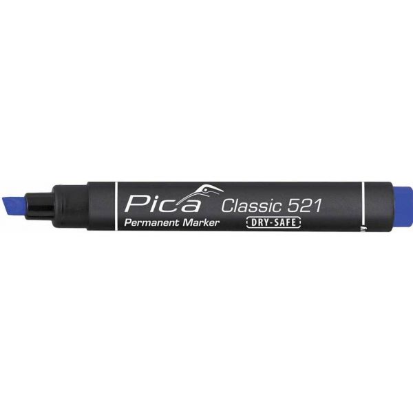 Pica 521/41 Permanent marker met beitelpunt - 2-6 mm - blauw