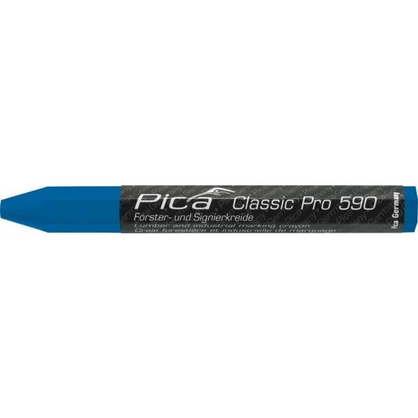 Pica 590/41 Markeerkrijt PRO - Ø12x120 mm - blauw - 12 stuks