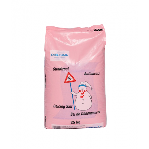 Eurosalt Strooizout - wegenzout - korrel 0,16 - 3 mm - 25 kg