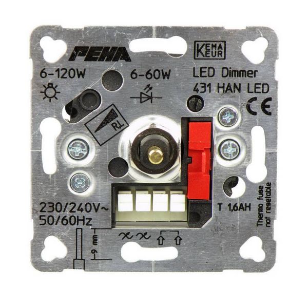 Peha Dimmer LED - 6 - 60W - inbouw - D431 HAN LED O.A.