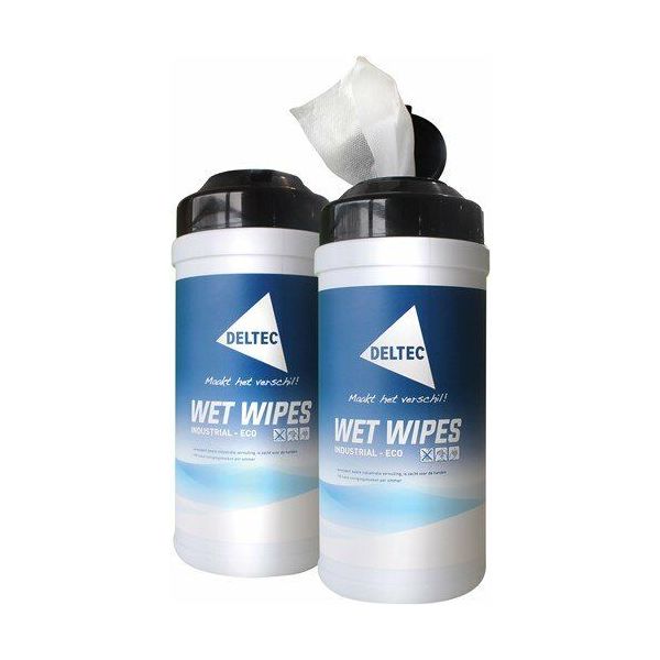 Deltec Wet Wipes tube - poetsdoekjes - 100 stuks