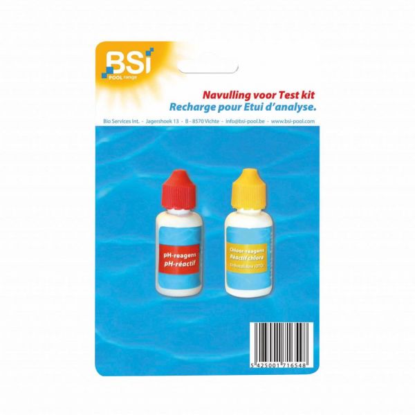 BSI Navulling voor pH+CI test kit - 2 x 20 ml - 6593