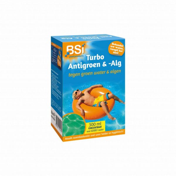 BSI Turbo antigroen en -alg concentraat voor zwembad - 300 ml - 0935