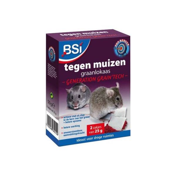 BSI Generation Grain'tech graanlokaas - muizengif - 2x25 gram - 64215