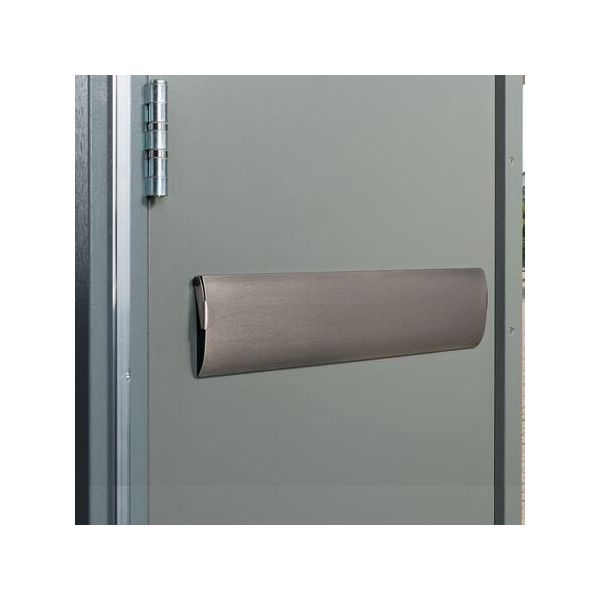 Ellen Brievenbus tochtafsluiter met klep - 340x84 mm - INOX - 810400000