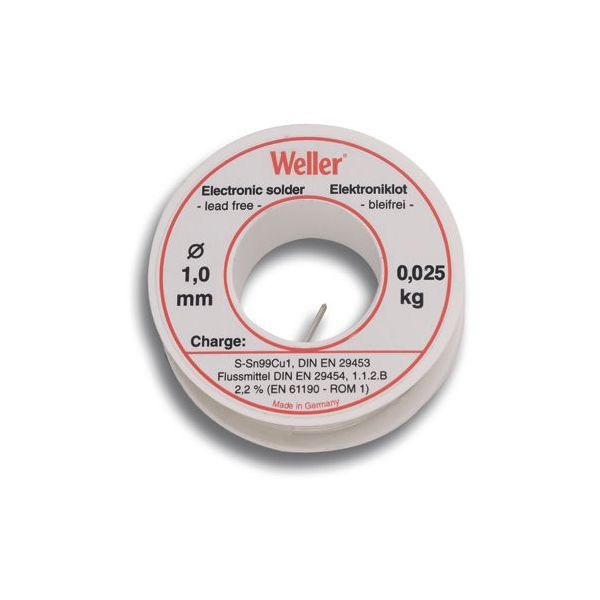 Weller EL99-1-25 Soldeertin loodvrij - 1 mm - 25 gram