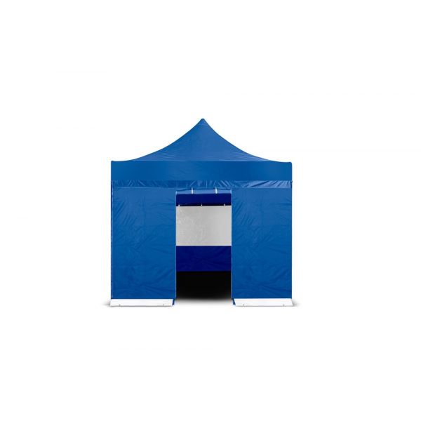 Grizzly GO-WORK Easy-up doorwerktent zijwand met ingang - 3 meter - blauw