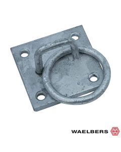 Waelbers Aanlegring zwaar model - 100x100x8 mm - staal - 032323.02