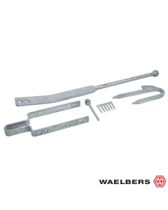 Waelbers Veersluiting 3 delen - grijs - 77 mm - staal - 147333.75