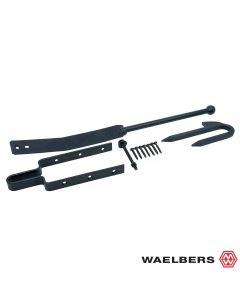 Waelbers Veersluiting 3 delen - zwart - 77 mm - staal - 147337.75